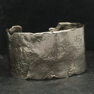 Armband - Zilver - Cuff - Pebbles Natural